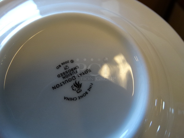36 BRAND NEW IN BOX! White Ceramic Saucers. 6x6x1. 36 Times Your Bid! - Image 3 of 3