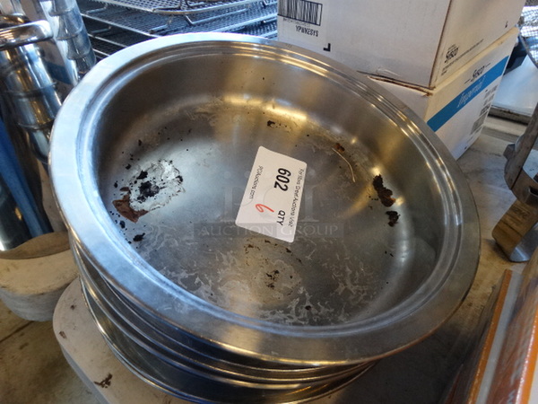 6 Stainless Steel Round Chafing Dish Drop In Bins. 12.5x12.5x2.5. 6 Times Your Bid! - Image 2 of 2