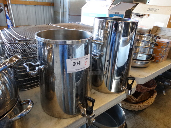 2 Stainless Steel Beverage Holder Dispensers. No Lids. 12x12x12, 12x12x14. 2 Times Your Bid! - Image 2 of 3