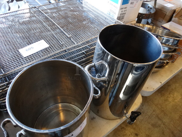 2 Stainless Steel Beverage Holder Dispensers. No Lids. 12x12x12, 12x12x14. 2 Times Your Bid! - Image 3 of 3