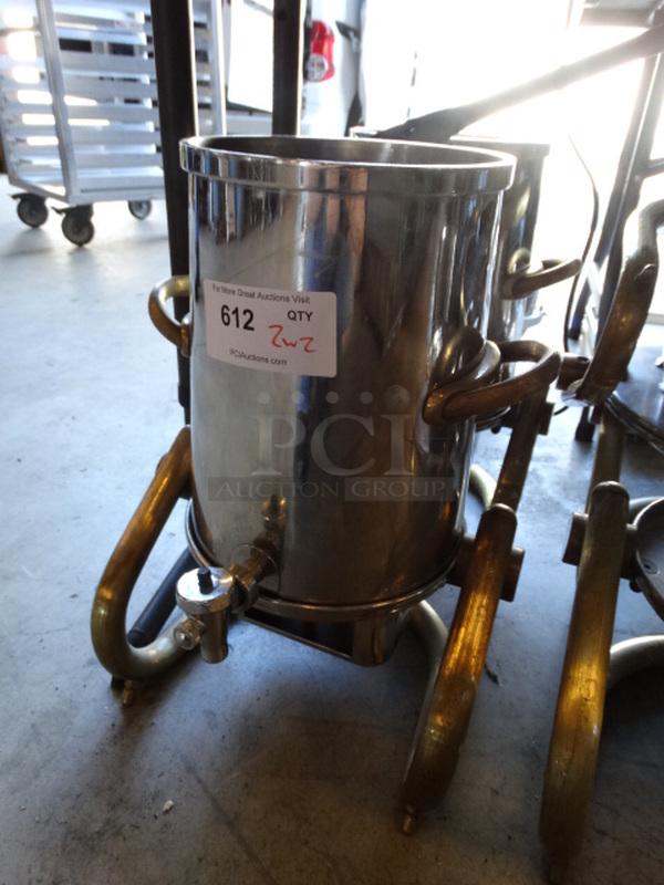 2 Metal Beverage Holder Dispenser on Stand. 12.5x11x19. 2 Times Your Bid! - Image 2 of 3