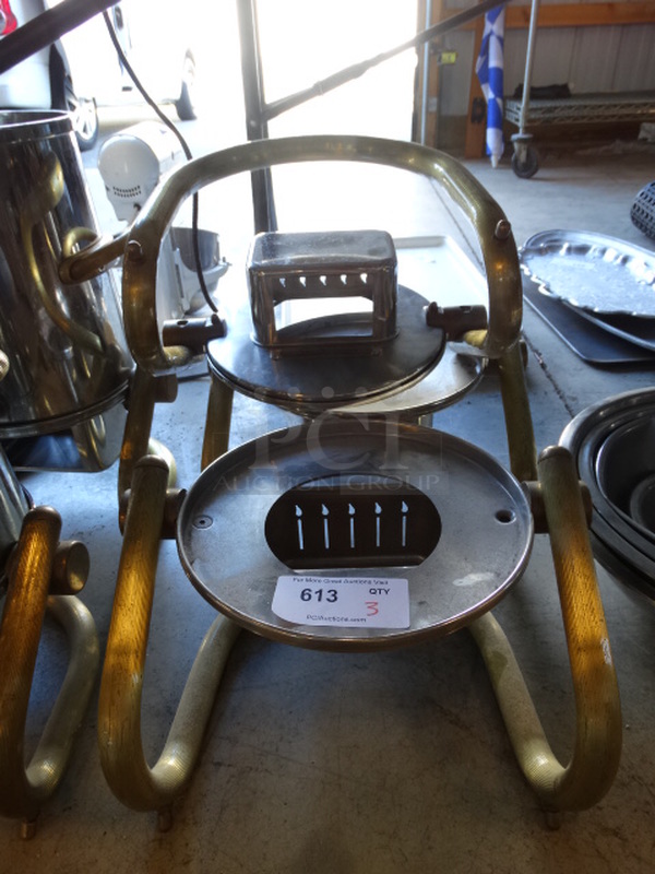 3 Metal Stands. 15x12x10. 3 Times Your Bid!