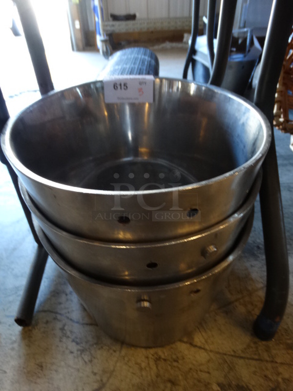 3 Metal Bins. 17x13x7. 3 Times Your Bid!