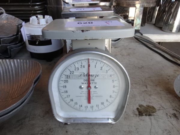 Pelouze Metal Countertop Food Portioning Scale. 7x6x8.5