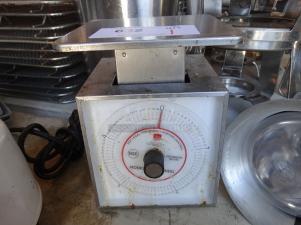 Metal Countertop Food Portioning Scale. 6.5x6.5x8.5 - Image 1 of 3