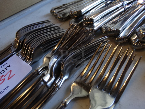 32 Metal Forks. 8". 32 Times Your Bid! - Image 2 of 3