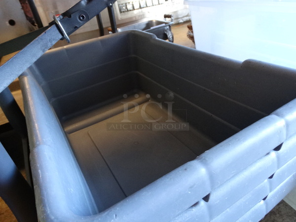 4 Gray Poly Bus Bins. 21x15x9. 4 Times Your Bid! - Image 2 of 2