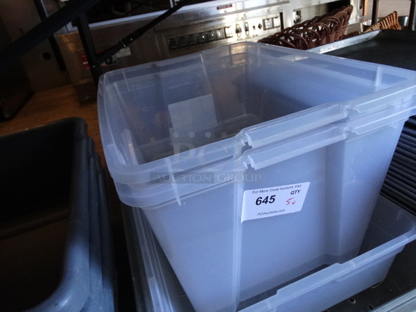 5 Various Poly Bins. Includes 18x26x9. 5 Times Your Bid! - Image 2 of 3