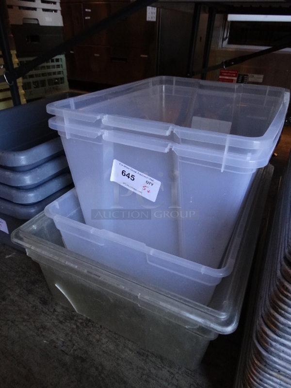5 Various Poly Bins. Includes 18x26x9. 5 Times Your Bid! - Image 3 of 3