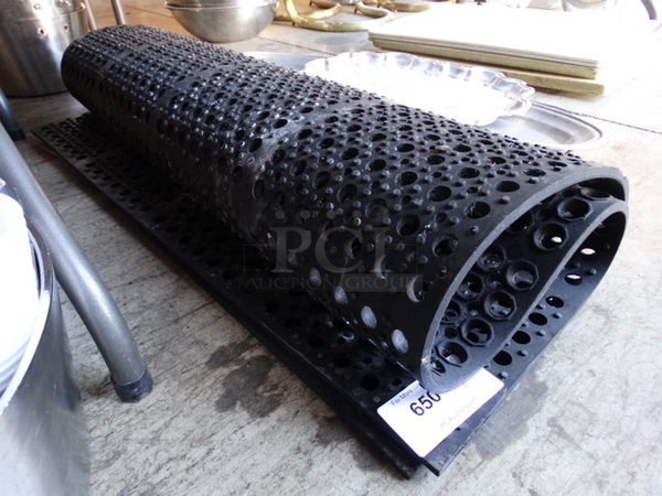 Black Anti Fatigue Floor Mat. 59x39 - Image 1 of 3