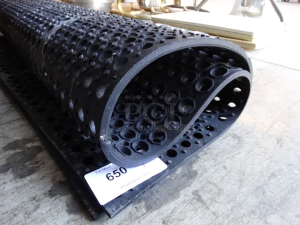 Black Anti Fatigue Floor Mat. 59x39 - Image 2 of 3