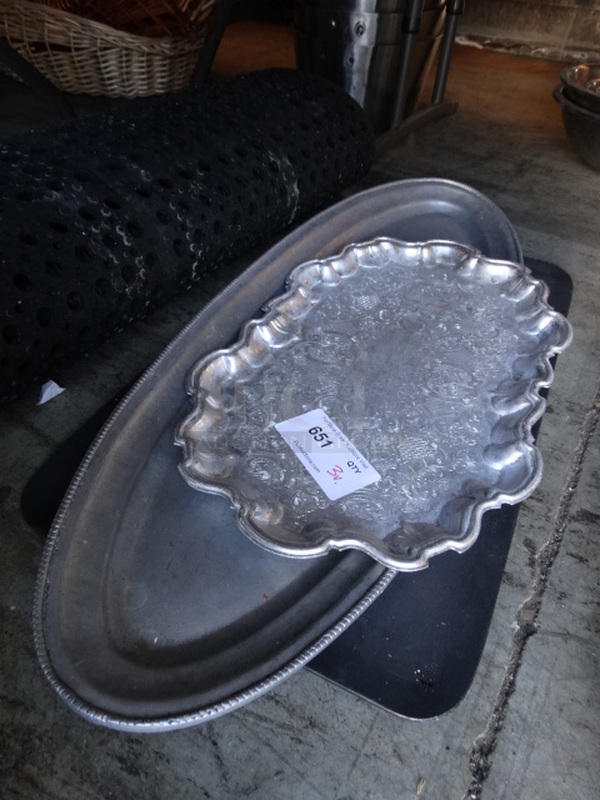 3 Various Metal Trays. Includes 21x12x1. 3 Times Your Bid! - Image 2 of 3