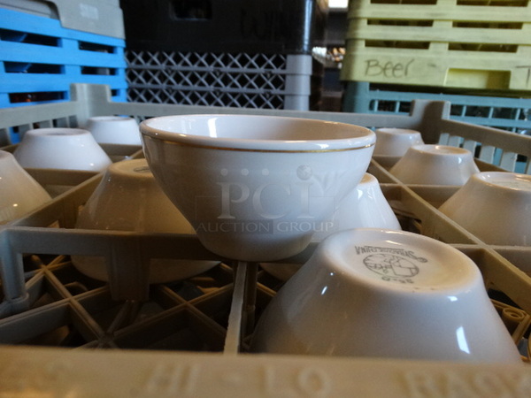 16 White Ceramic Bowls in Dish Caddy. 4x4x2.5. 16 Times Your Bid! - Image 2 of 2