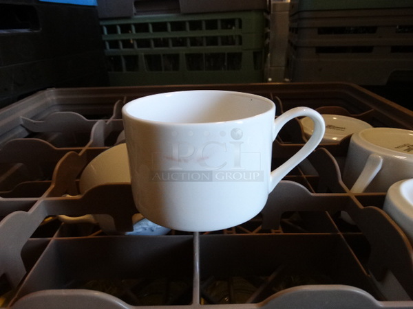 7 Various Items; 6 White Ceramic Mugs and 1 Poly Bowl in Dish Caddy. 7 Times Your Bid! - Image 1 of 4