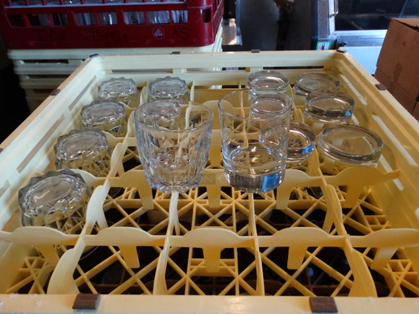 14 Various Rocks Glasses in Dish Caddy. Includes 3x3x3.5. 14 Times Your Bid! - Image 2 of 2