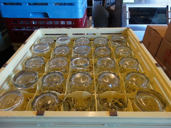 25 Various Rocks Glasses in Dish Caddy. Includes 3x3x3.5, 3.5x3.5x3.5. 25 Times Your Bid! - Image 3 of 3