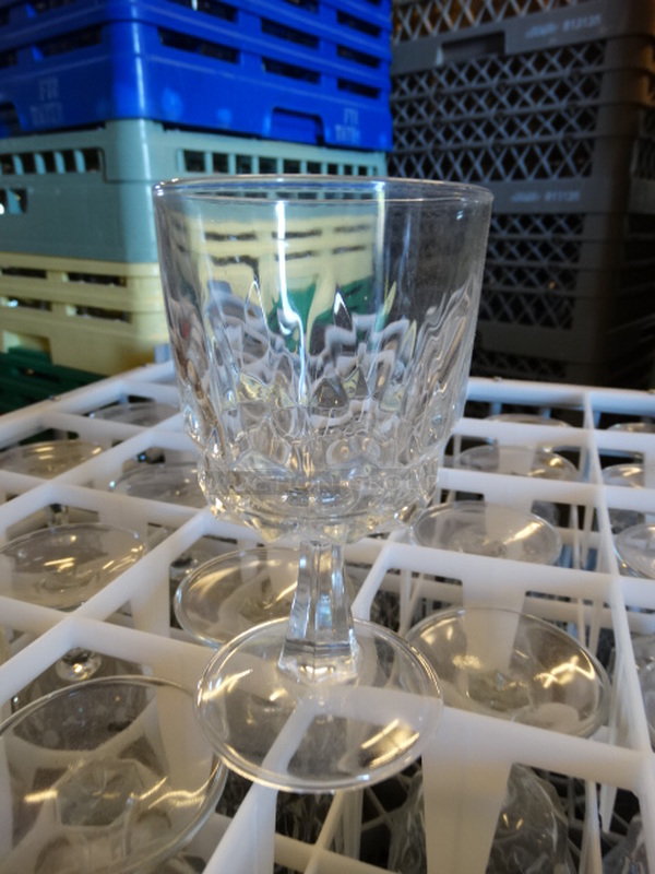 25 Goblet Wine Glasses in Dish Caddy. 3x3x5.5. 25 Times Your Bid! - Image 2 of 2