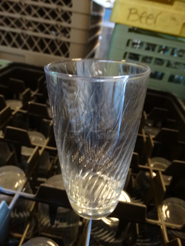 25 Beverage Glasses in Dish Caddy. 3x3x6. 25 Times Your Bid! - Image 1 of 2