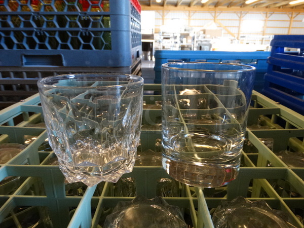 23 Various Rocks Glasses in Dish Caddy. Includes 3.5x3.5x3.5. 23 Times Your Bid! - Image 1 of 3