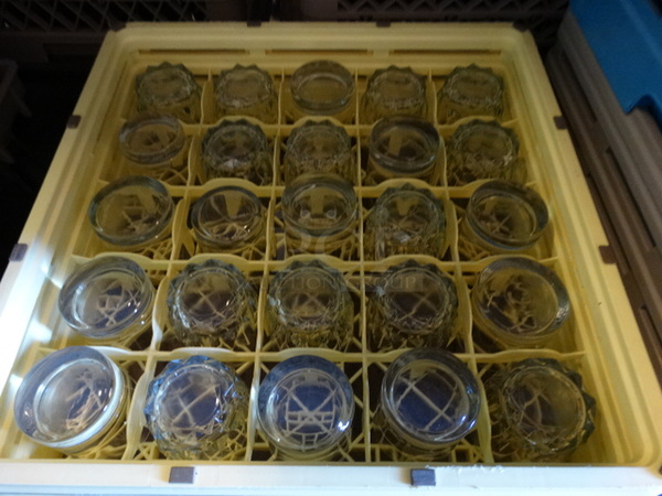25 Various Rocks Glasses in Dish Caddy. Includes 3.5x3.5x3.5. 25 Times Your Bid! - Image 3 of 3