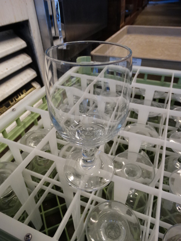 24 Wine Glasses in Dish Caddy. 3x3x6. 24 Times Your Bid!