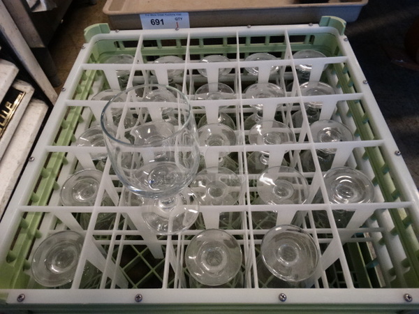 24 Wine Glasses in Dish Caddy. 3x3x6. 24 Times Your Bid! - Image 2 of 2