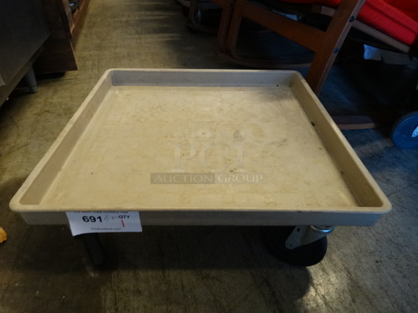 Poly Dish Caddy Dolly on Commercial Casters. 21.5x21.5x9 - Image 1 of 2