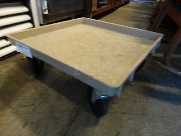 Poly Dish Caddy Dolly on Commercial Casters. 21.5x21.5x9 - Image 2 of 2