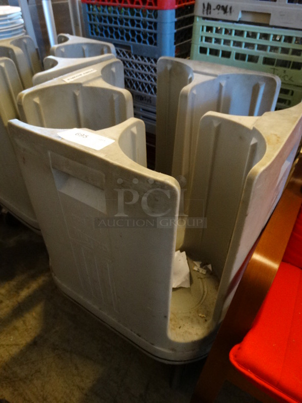Metro Gray Poly Plate Cart on Commercial Casters. 25x25x32 - Image 3 of 3