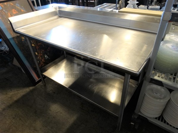 Stainless Steel Commercial Table w/ Stainless Steel Undershelf. 60x30x42