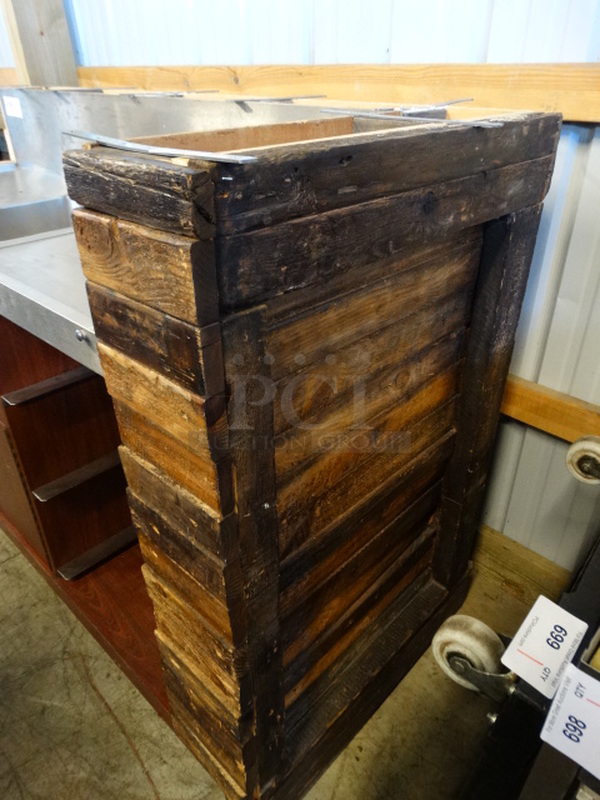 NICE! Stainless Steel Commercial Portable Back Bar w/ Single Basin and Undershelf on Commercial Casters. 70x32x47 - Image 8 of 8