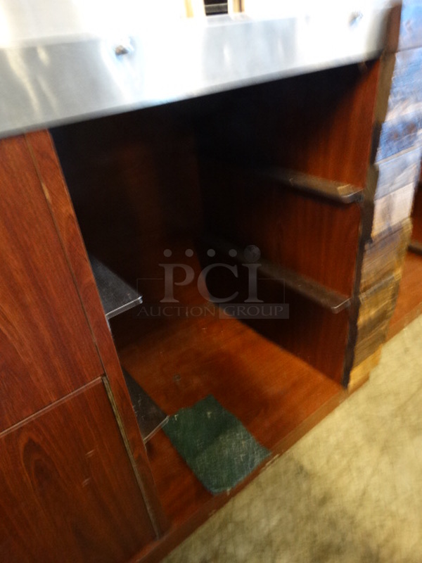 NICE! Stainless Steel Commercial Portable Back Bar w/ Single Basin and Undershelf on Commercial Casters. 70x32x47 - Image 5 of 8
