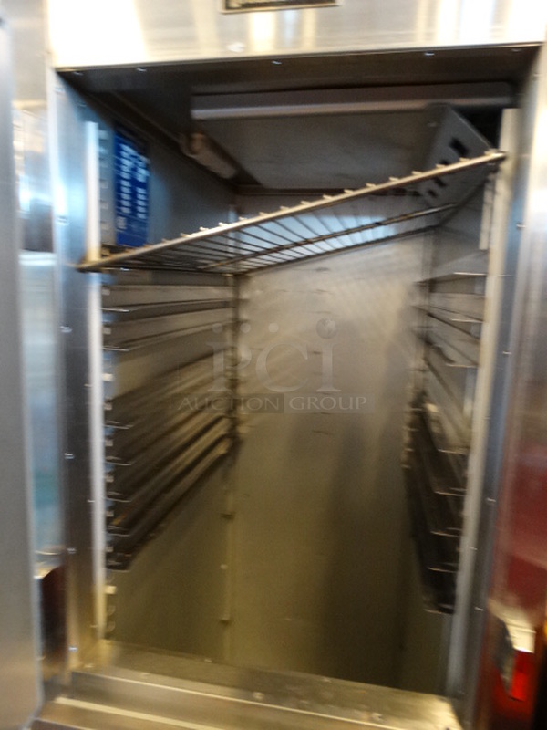 NICE! Traulsen Model AHT 1-32DUT Stainless Steel Commercial 2 Half Size Door Reach In Cooler. 115 Volts, 1 Phase. 24x35x83. Tested and Working! - Image 4 of 7