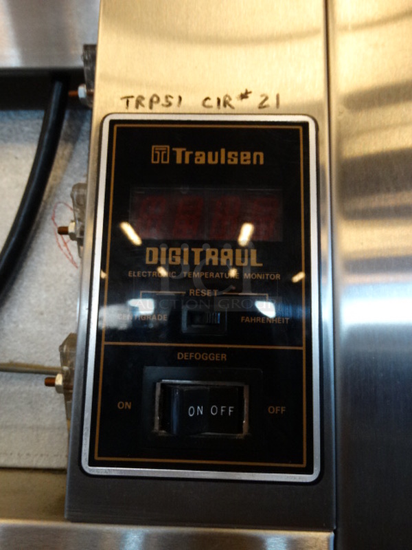NICE! Traulsen Model AHT 1-32DUT Stainless Steel Commercial 2 Half Size Door Reach In Cooler. 115 Volts, 1 Phase. 24x35x83. Tested and Working! - Image 7 of 7