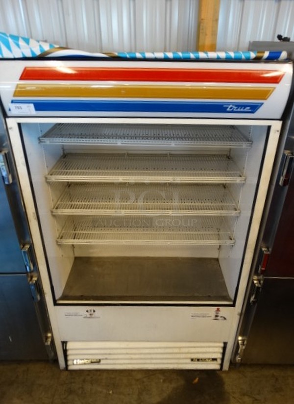 GREAT! 2005 True Model TAC-48 Commercial Floor Style Open Grab N Go Merchandiser w/ Poly Coated Racks. 208/230 Volts, 1 Phase. 48x35x81 - Image 1 of 5