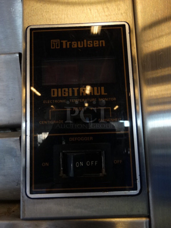 AMAZING! Traulsen Model AHT232DUT Stainless Steel Commercial 4 Half Size Door Reach In Cooler. 115 Volts, 1 Phase. 47x35x84. Tested and Working! - Image 4 of 7