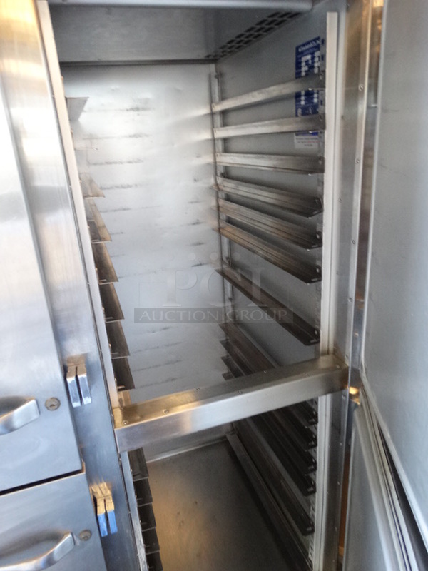 AMAZING! Traulsen Model AHT232DUT Stainless Steel Commercial 4 Half Size Door Reach In Cooler. 115 Volts, 1 Phase. 47x35x84. Tested and Working! - Image 6 of 7