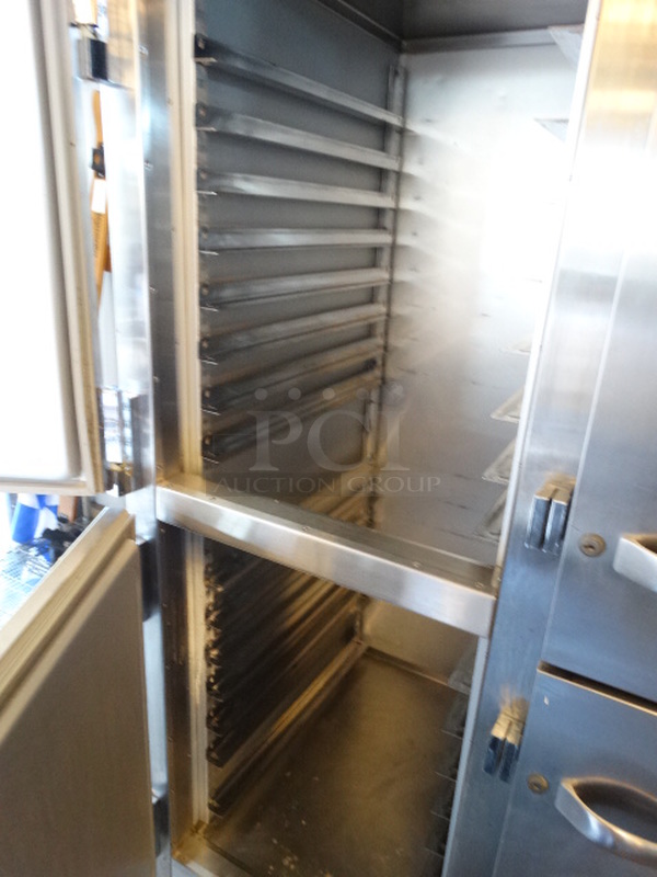 AMAZING! Traulsen Model AHT232DUT Stainless Steel Commercial 4 Half Size Door Reach In Cooler. 115 Volts, 1 Phase. 47x35x84. Tested and Working! - Image 7 of 7
