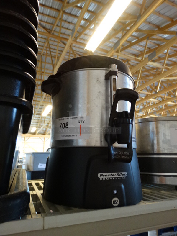 Proctor Silex Chrome Finish Beverage Dispenser. 10x11x14 - Image 3 of 3