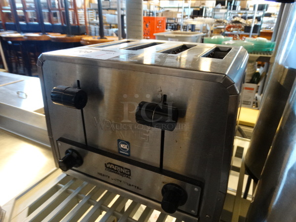 Waring Stainless Steel Commercial Countertop 4 Slot Toaster. 12x10x9 - Image 2 of 3