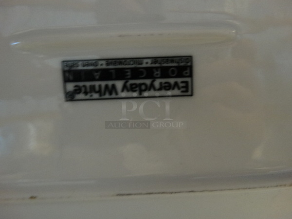10 White Ceramic Plates. 8x6.5x1. 10 Times Your Bid! - Image 3 of 3