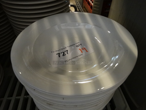 19 White Ceramic Pasta Plates. 9.5x9.5x2. 19 Times Your Bid! - Image 2 of 3