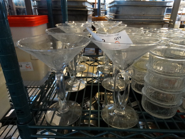 8 Martini Glasses. 5x5x7. 8 Times Your Bid!