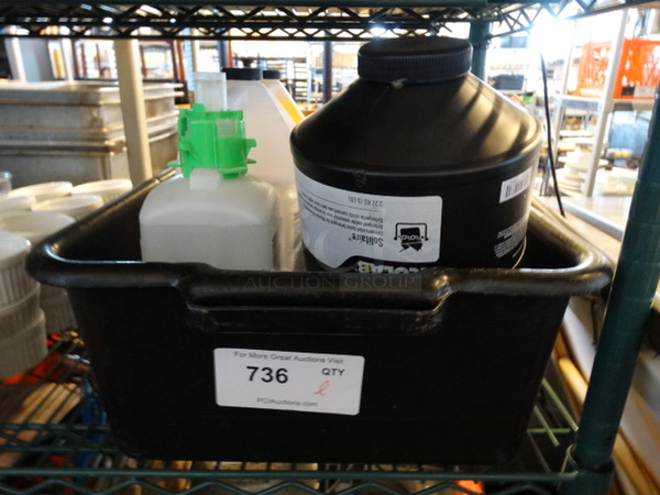 All One Money! Lot of Various Cleaning Products in Bus Bin! - Image 1 of 3
