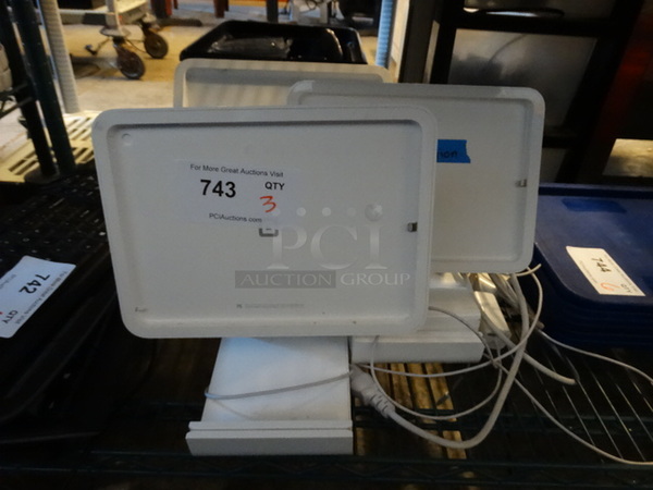 3 Square Model S089 Tablet Stands. 10.5x6x11. 3 Times Your Bid! - Image 1 of 3