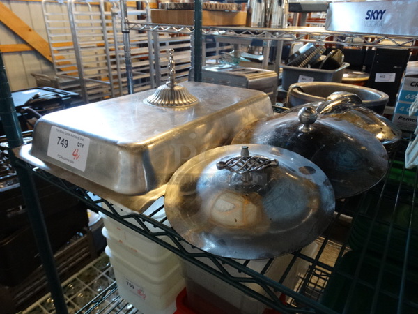 4 Various Metal Lids. Includes 13x21x7. 4 Times Your Bid! - Image 2 of 2