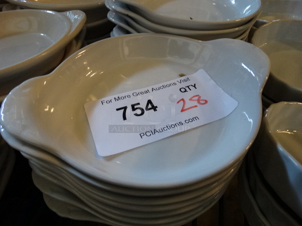 28 White Ceramic Single Serving Casserole Dishes. 6.5x5.5x1. 28 Times Your Bid! - Image 2 of 3