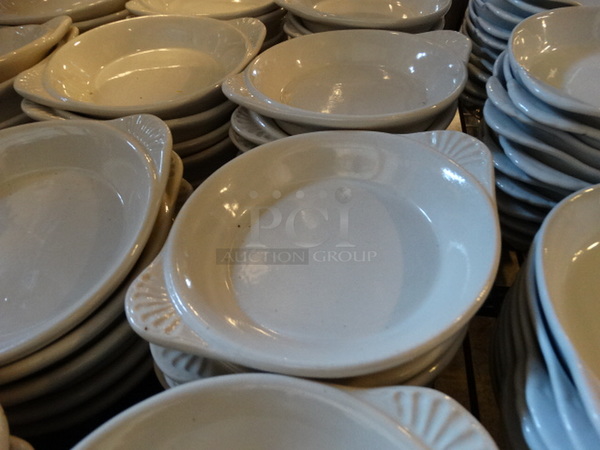 45 White Ceramic Single Serving Casserole Dishes. 6.5x5x1. 45 Times Your Bid! - Image 3 of 3