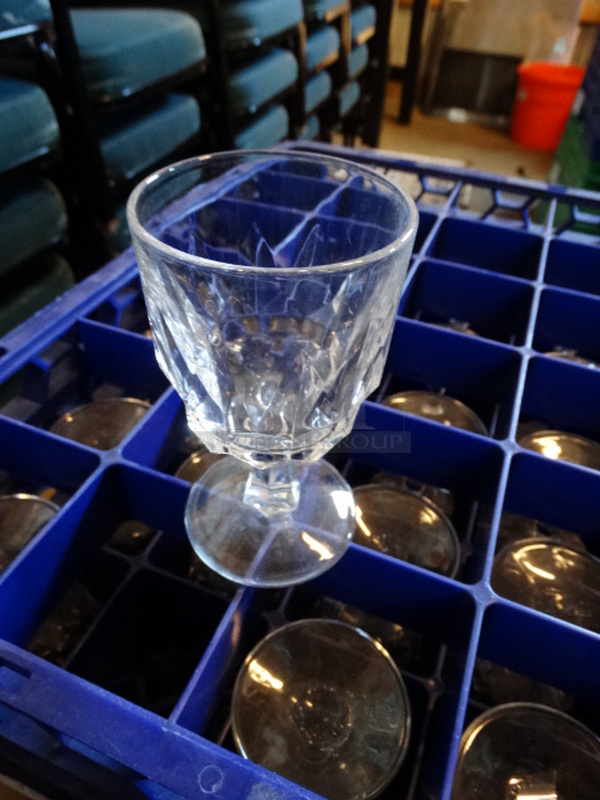 36 Goblet Wine Glasses in Dish Caddy. 2.5x2.5x5. 36 Times Your Bid! - Image 2 of 2