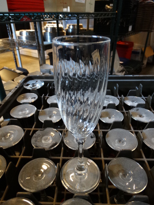 32 Champagne Glasses in Dish Caddy. Includes 2x2x8. 32 Times Your Bid! - Image 2 of 3
